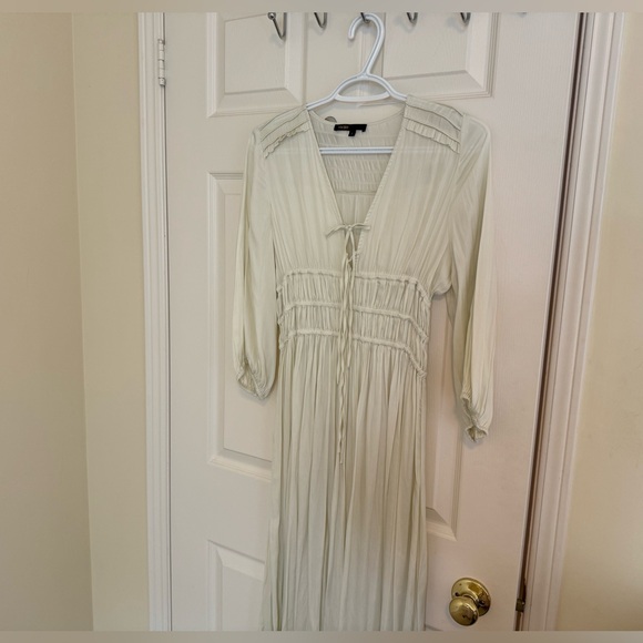 Maje Ruffle-Detail Midi Dress - Picture 6 of 7